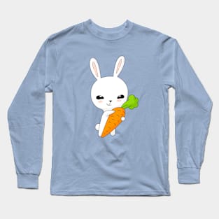 Rabbit with a big carrot Long Sleeve T-Shirt